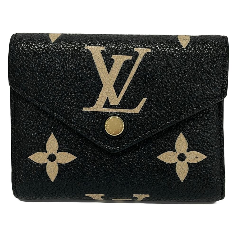Louis Vuitton Portefeuille Victorine Monogram Empreinte Trifold Wallet M80968
